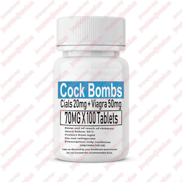 Cock Bombs (Cials 20mg + Viagra 50mg) 70mg 100 tablets