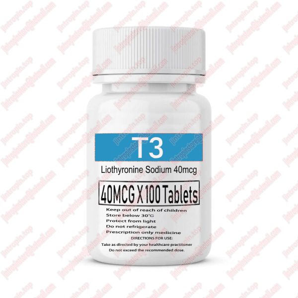 T3 Liothyronine sodium Oral Steroids Tablets 40mcg 100pcs